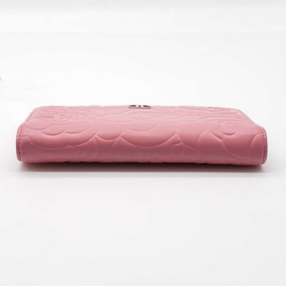 Authentic Chanel Camellia Rose Pink Bifold Wallet - Picture 6 of 15